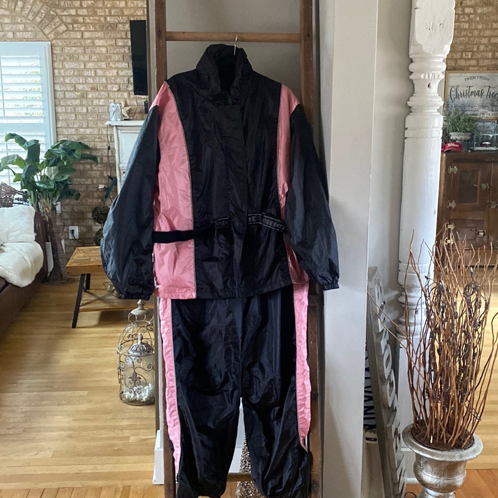 XElement Motorcycle Jacket & Pants Women Black Pink Heat Resistant 1 X **